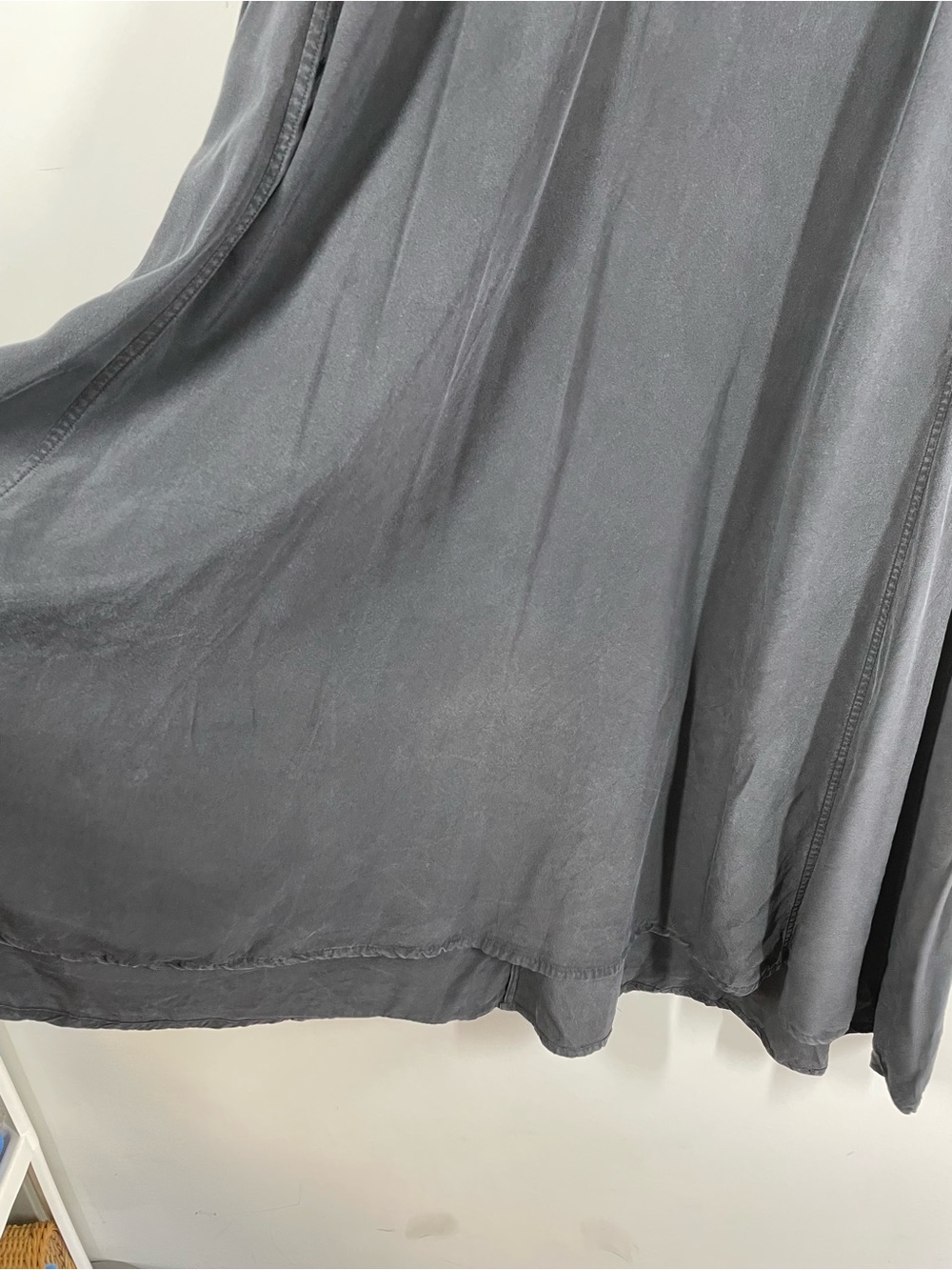 Elizabeth Suzann Silk Sleeveless Dress Gray Minimalist Quiet Luxury Small - Picture 11 of 13